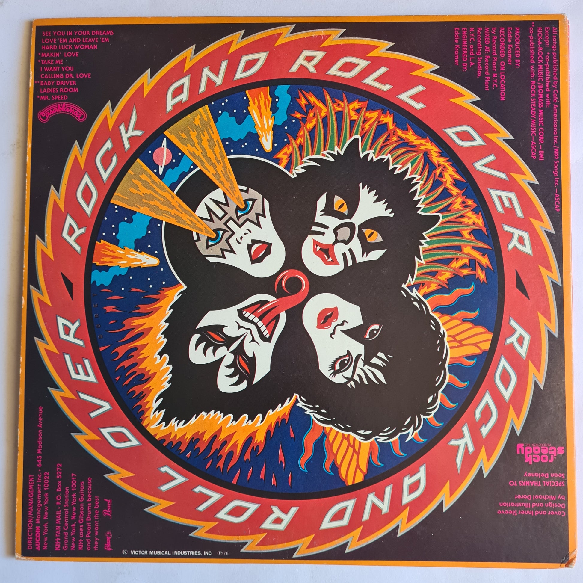 KISS – Rock & Roll Over - 1976 (1977 Japanese Gatefold Pressing) - Vinyl Record LP - Sound Hound Records