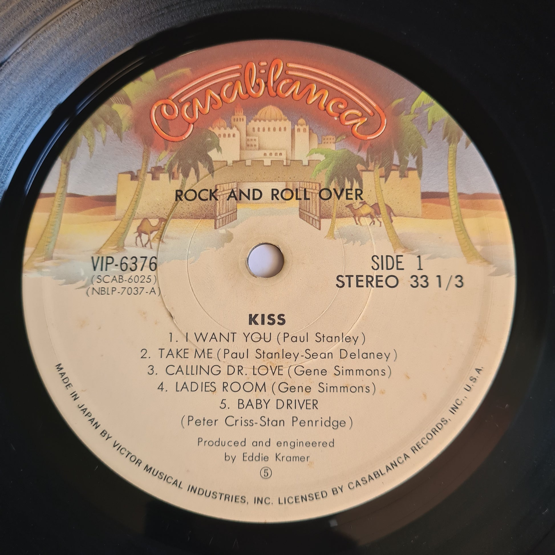 KISS – Rock & Roll Over - 1976 (1977 Japanese Gatefold Pressing) - Vinyl Record LP - Sound Hound Records