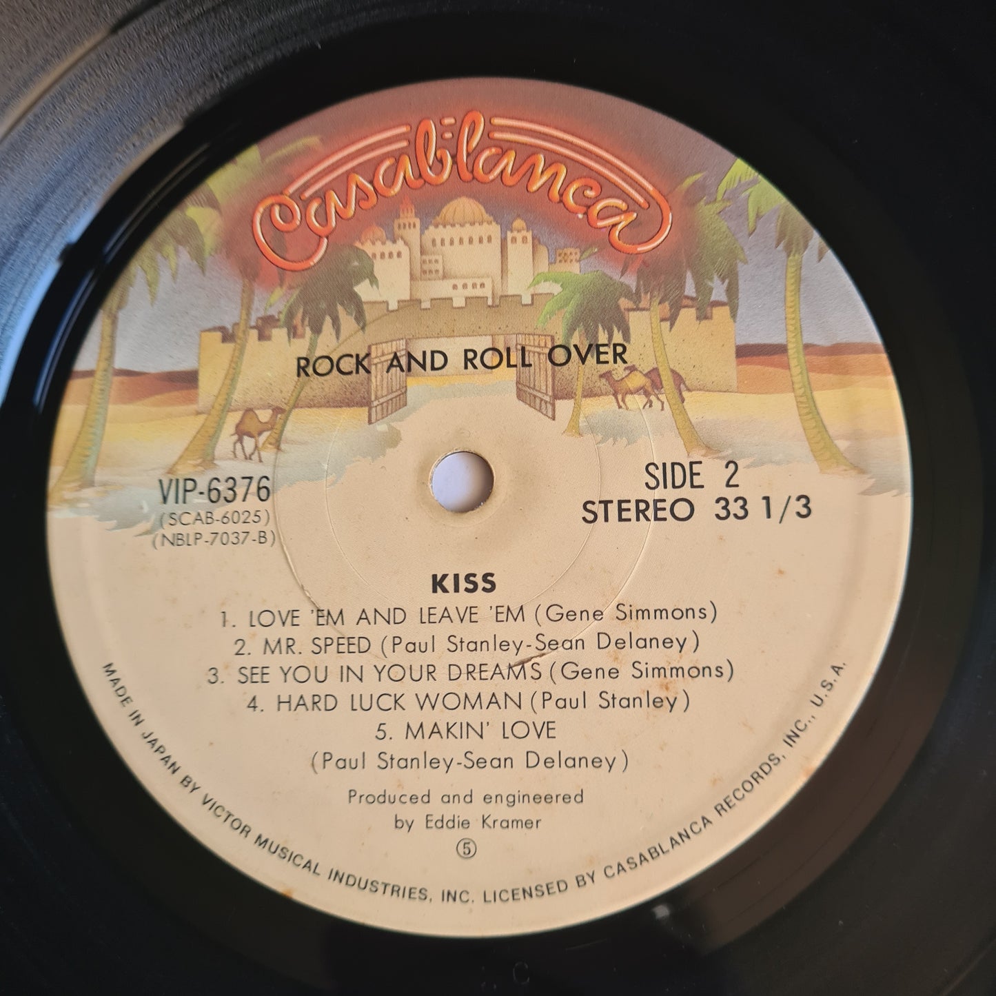 KISS – Rock & Roll Over - 1976 (1977 Japanese Gatefold Pressing) - Vinyl Record LP - Sound Hound Records