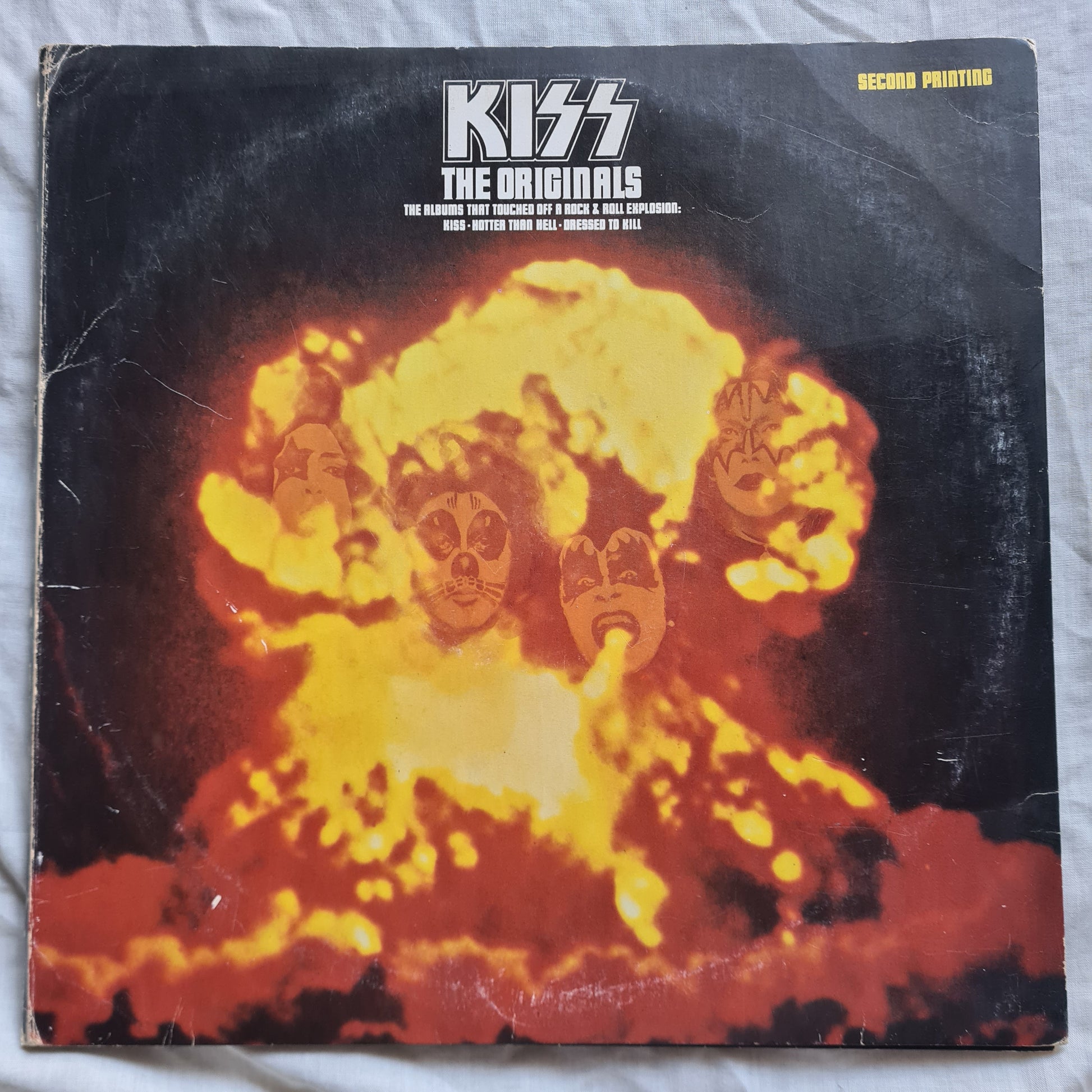 KISS – The Originals - 1976 (3LP USA 2nd Pressing) First 3 KISS Albums - Vinyl Record 3LP - Sound Hound Records