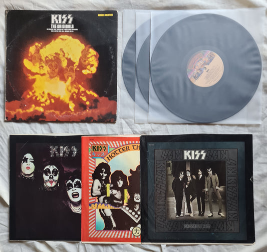 KISS – The Originals - 1976 (3LP USA 2nd Pressing) First 3 KISS Albums - Vinyl Record 3LP - Sound Hound Records