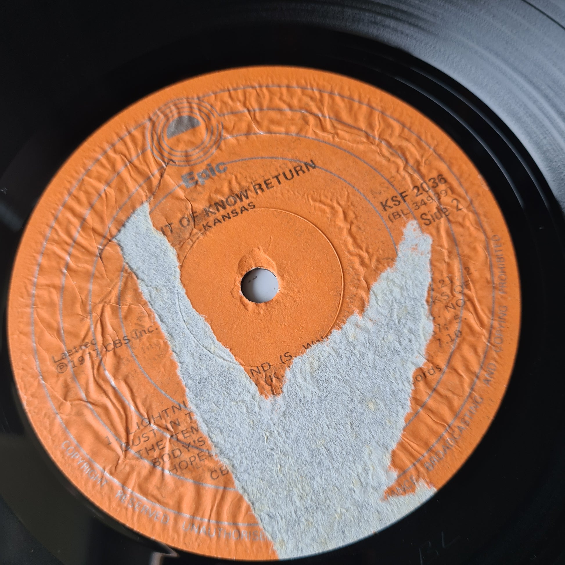 Kansas – Point Of Know Return - 1977 - Vinyl Record LP - Sound Hound Records