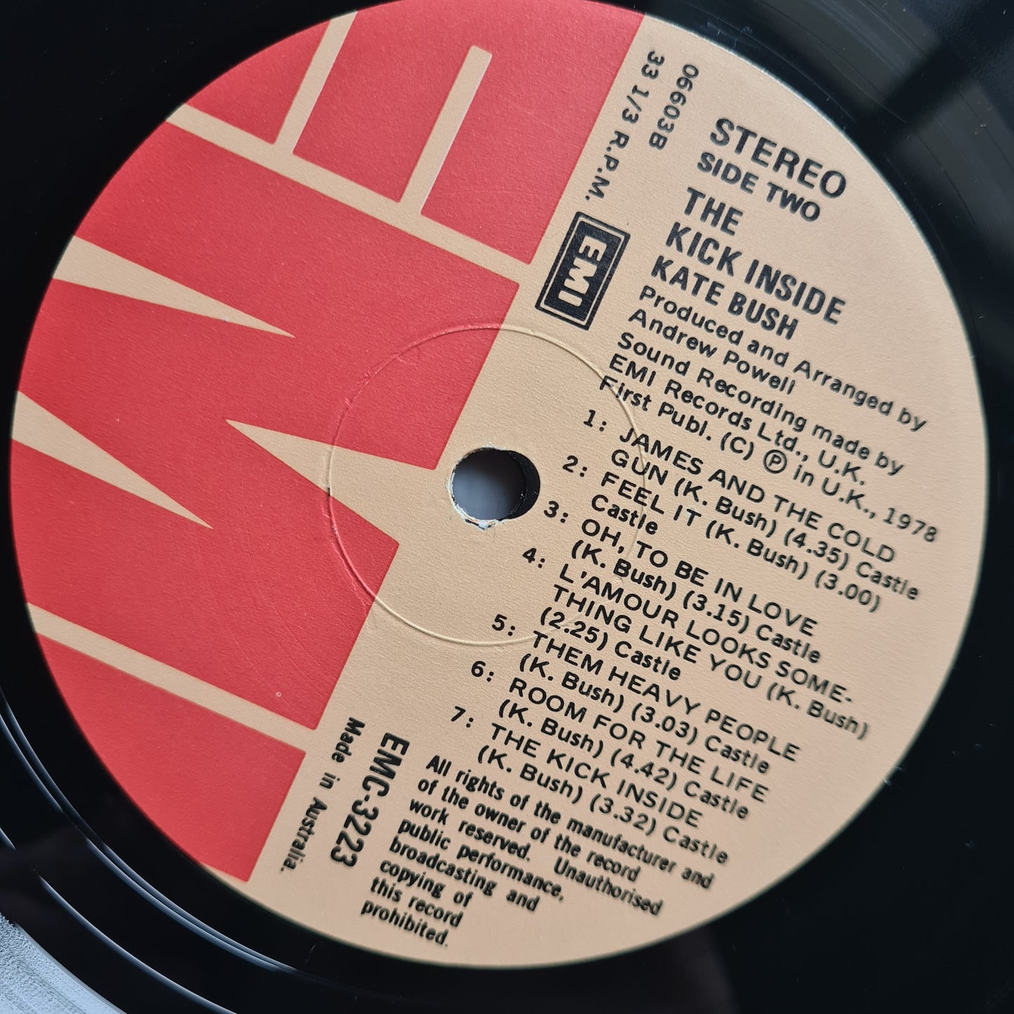 Kate Bush – Kick Inside - 1978 (Australian Pressing) - Vinyl Record LP - Sound Hound Records