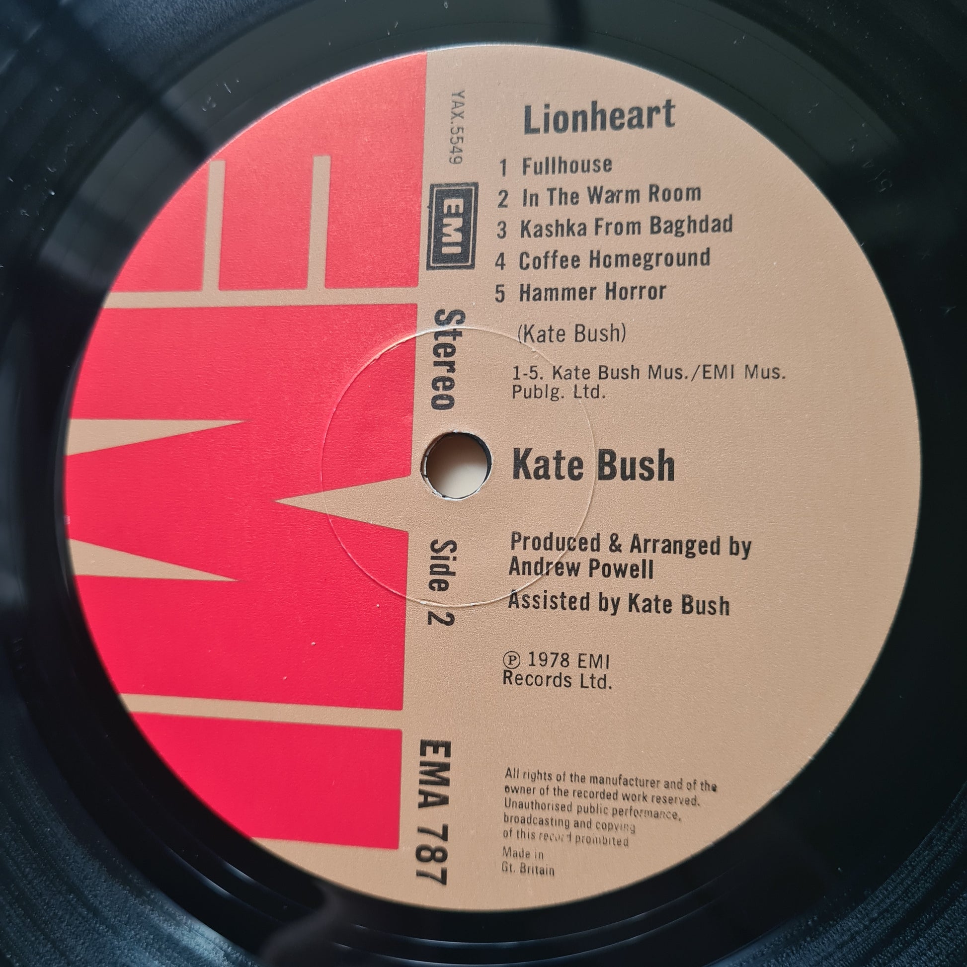 Kate Bush – Lion Heart - 1978 (1st UK Pressing) - Vinyl Record LP (Gatefold) - Sound Hound Records