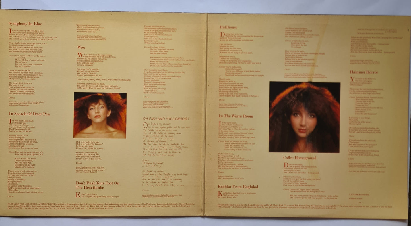Kate Bush – Lion Heart - 1978 (1st UK Pressing) - Vinyl Record LP (Gatefold) - Sound Hound Records