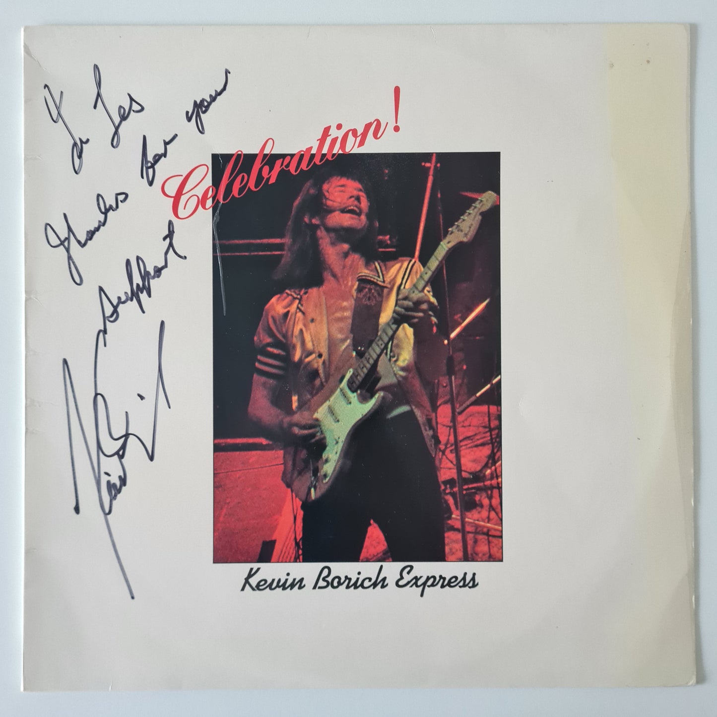 Kevin Borich Express – Celebration! - 1977 (SIGNED copy with Poster) - Vinyl Record LP (near mint) - Sound Hound Records