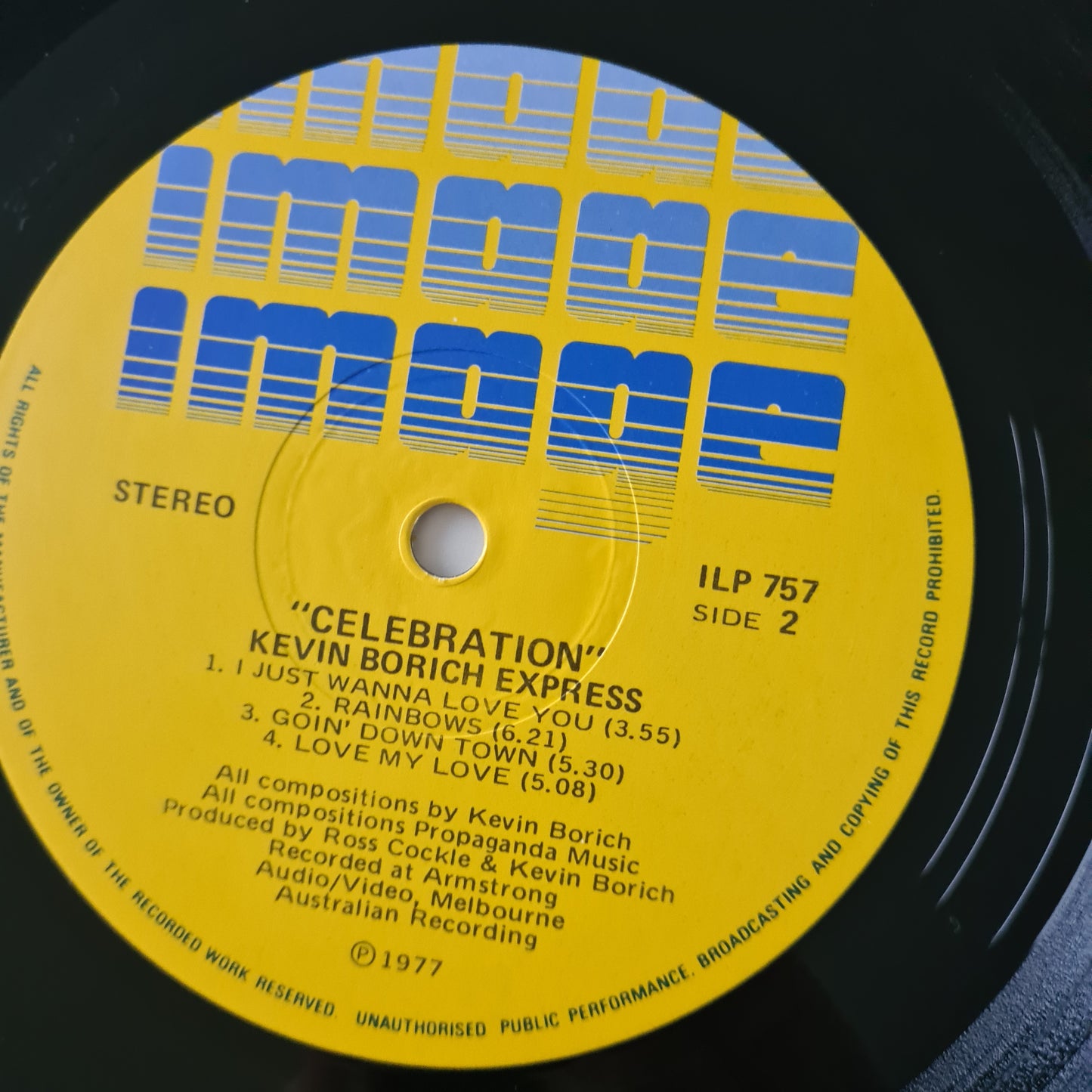 Kevin Borich Express – Celebration! - 1977 (SIGNED copy with Poster) - Vinyl Record LP (near mint) - Sound Hound Records