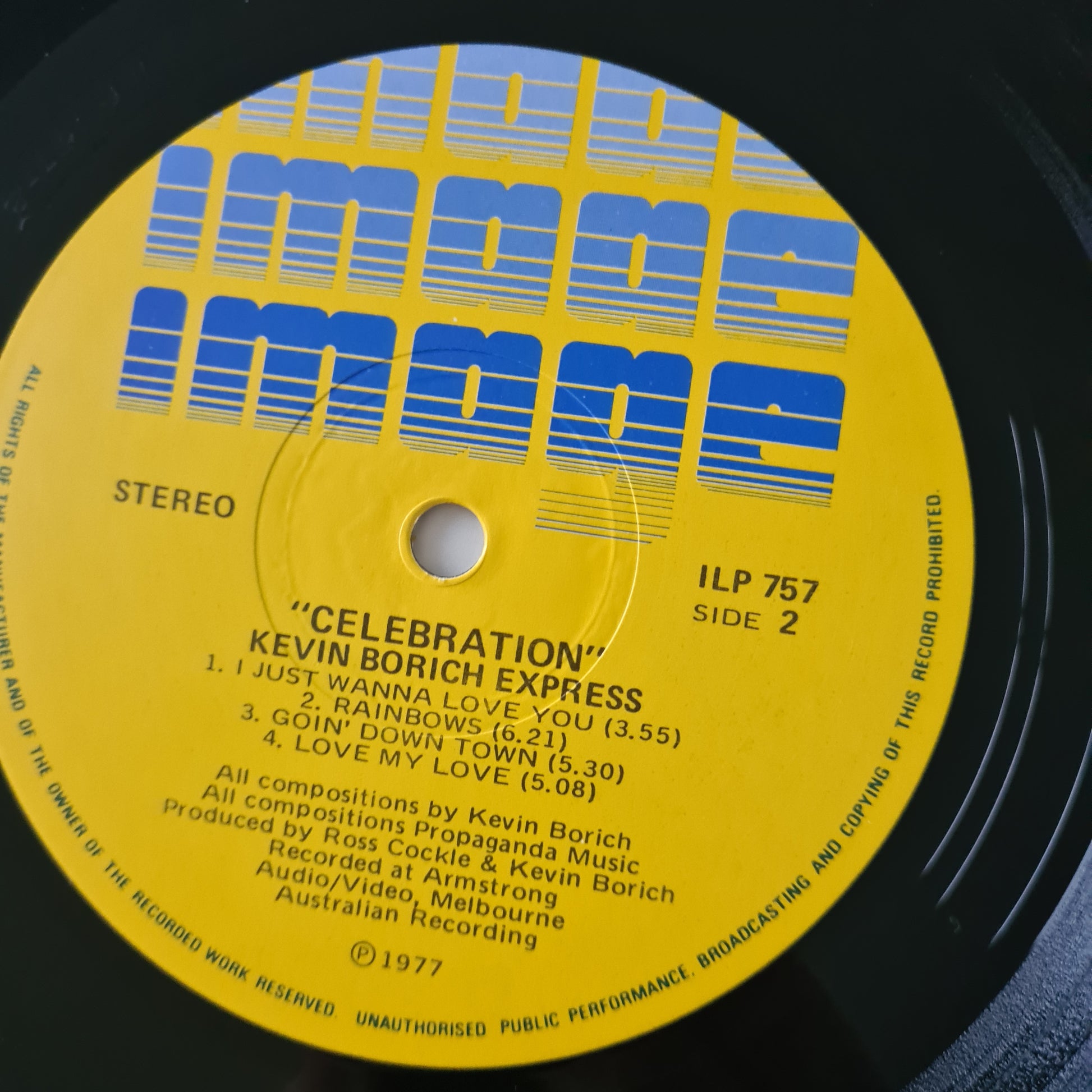 Kevin Borich Express – Celebration! - 1977 (SIGNED copy with Poster) - Vinyl Record LP (near mint) - Sound Hound Records