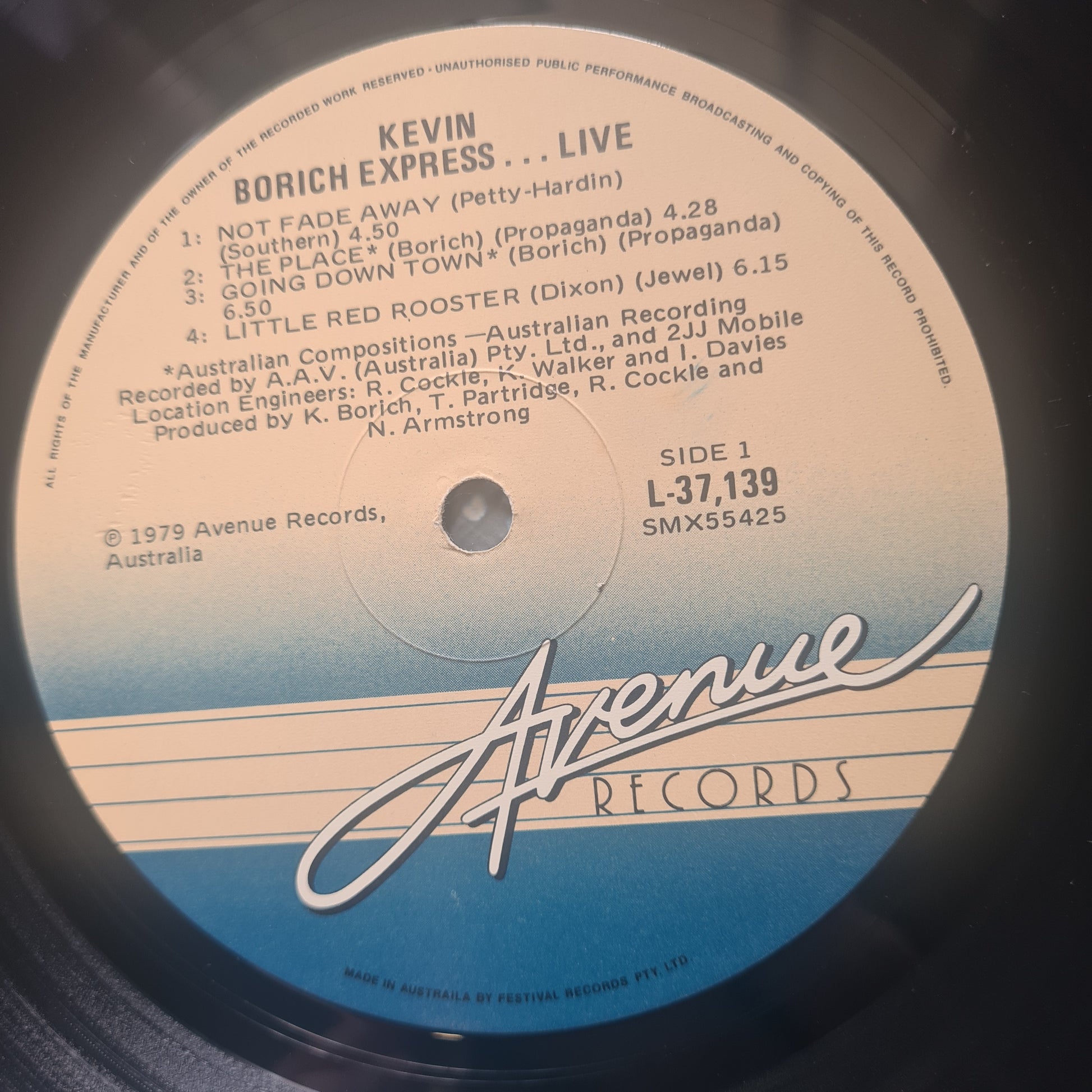 Kevin Borich Express – LIVE! - 1979 - Vinyl Record LP - Sound Hound Records