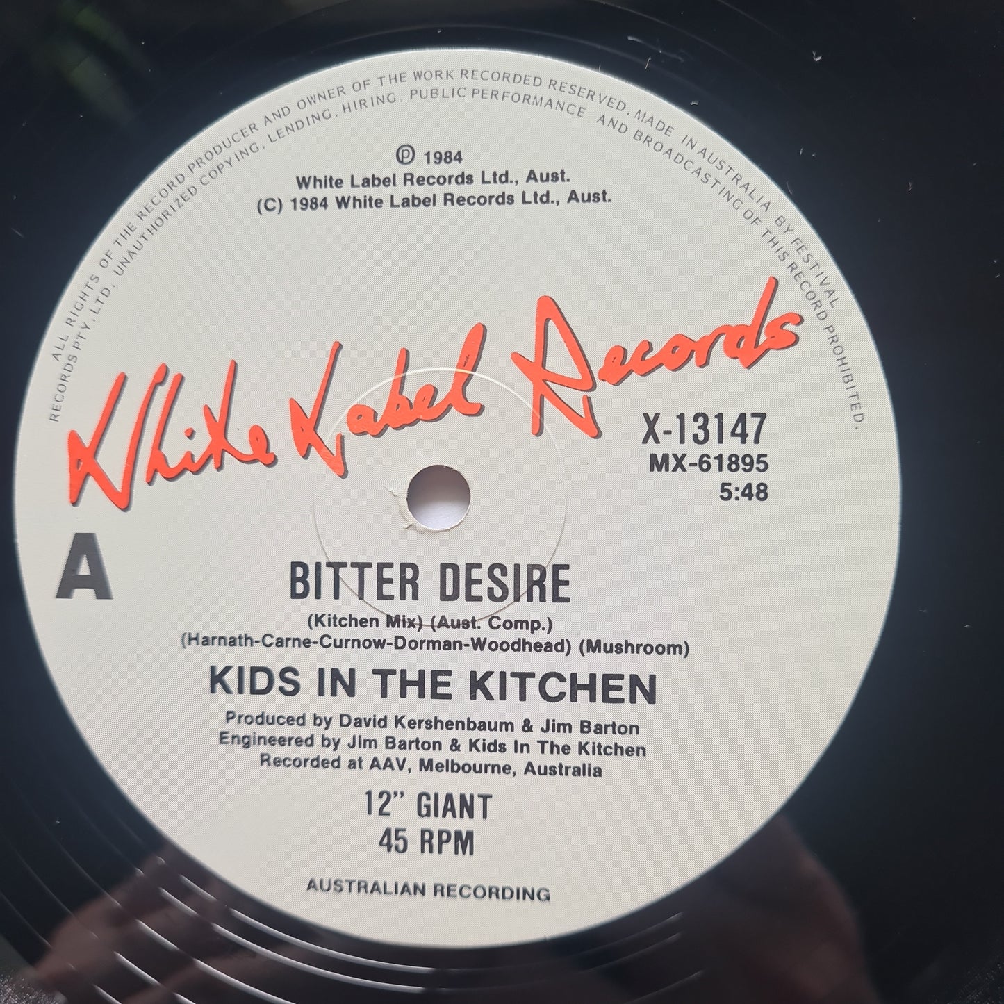 Kids In The Kitchen – Bitter Desire - 1984 - Vinyl Record (12inch single) - Sound Hound Records