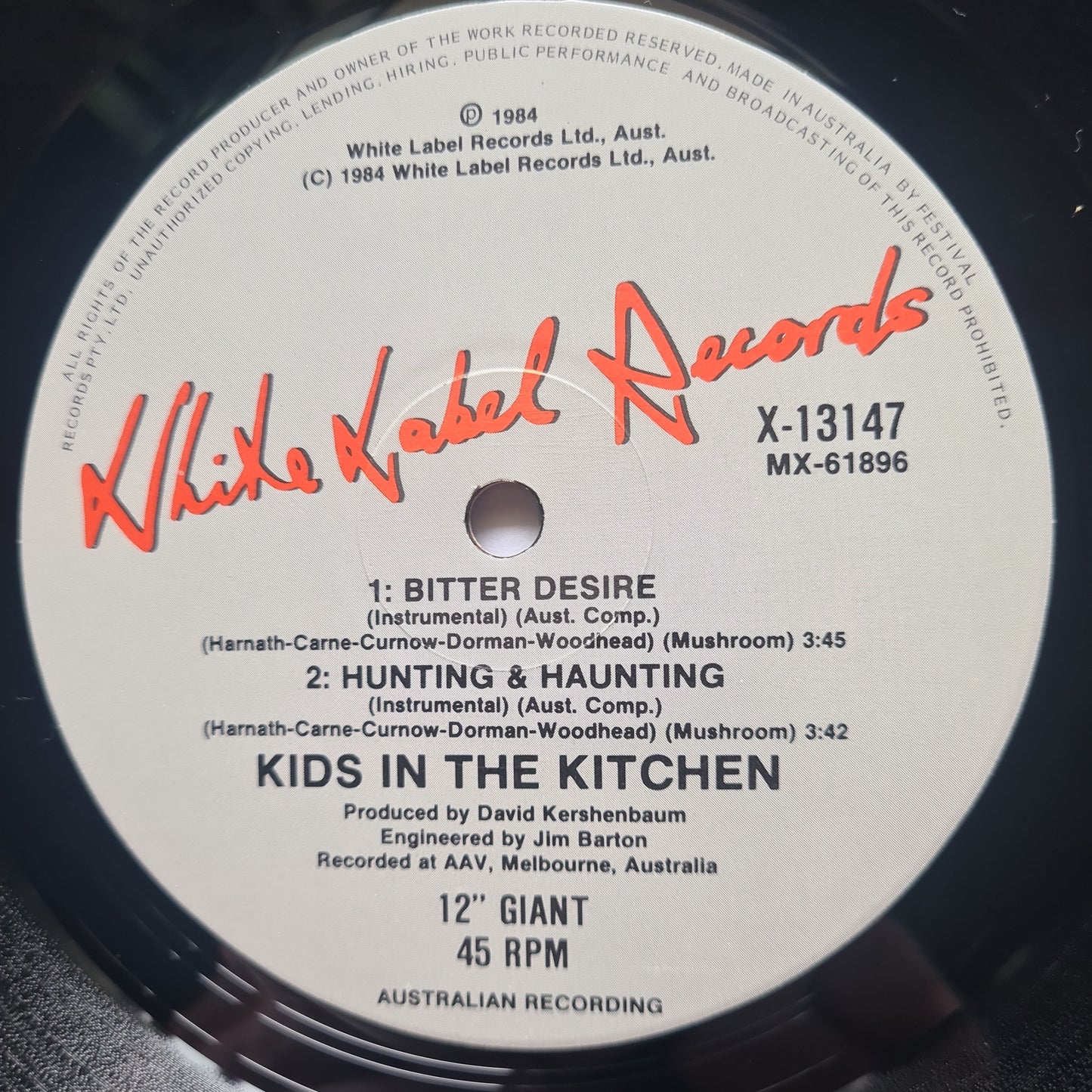 Kids In The Kitchen – Bitter Desire - 1984 - Vinyl Record (12inch single) - Sound Hound Records