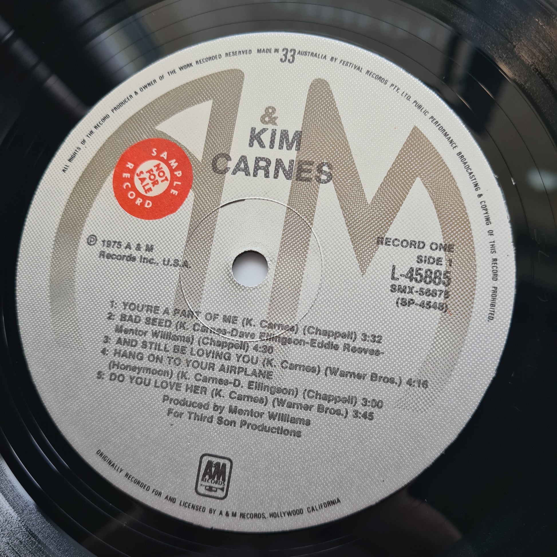 Kim Carnes – Kim Carnes/Sailin' - 1976 - Vinyl Record 2LP - Sound Hound Records