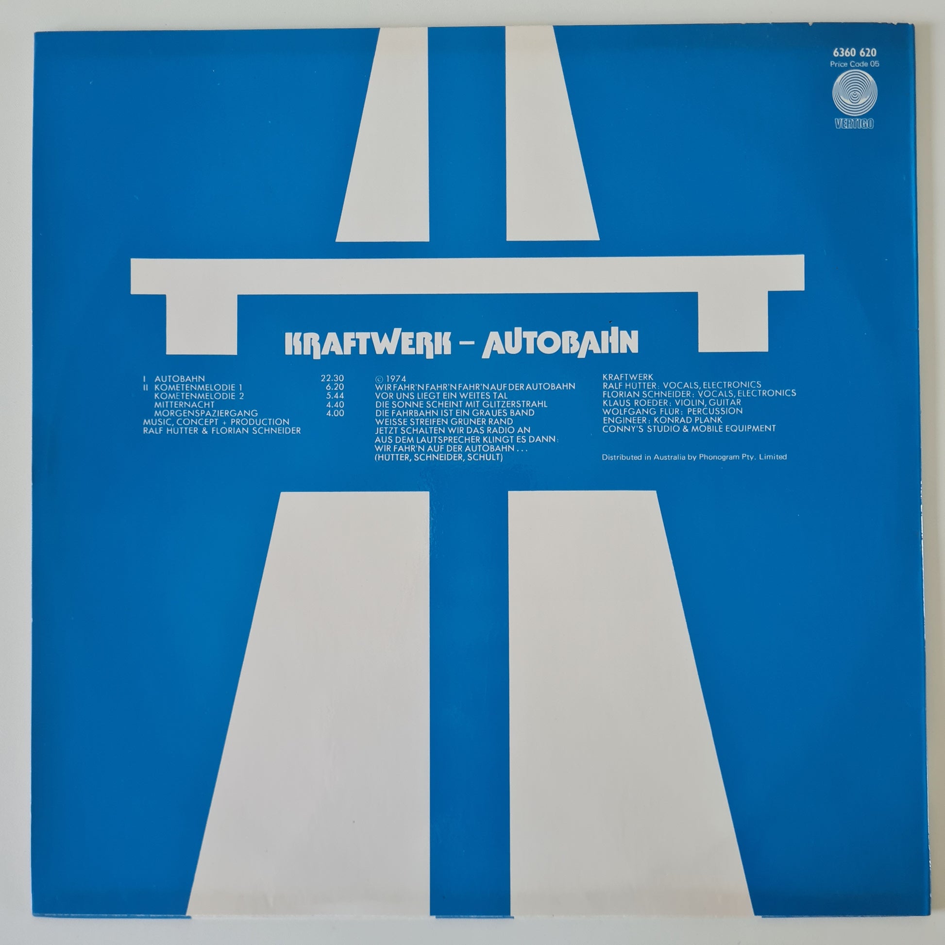 Kraftwerk – Autobahn - 1975 - Vinyl Record LP (near mint) - Sound Hound Records