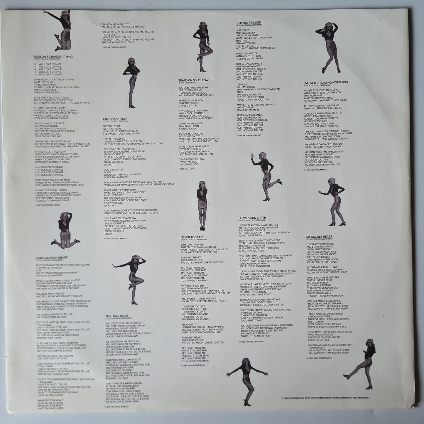 Kylie Minogue – Enjoy Yourself - 1989 - Vinyl Record LP - Sound Hound Records