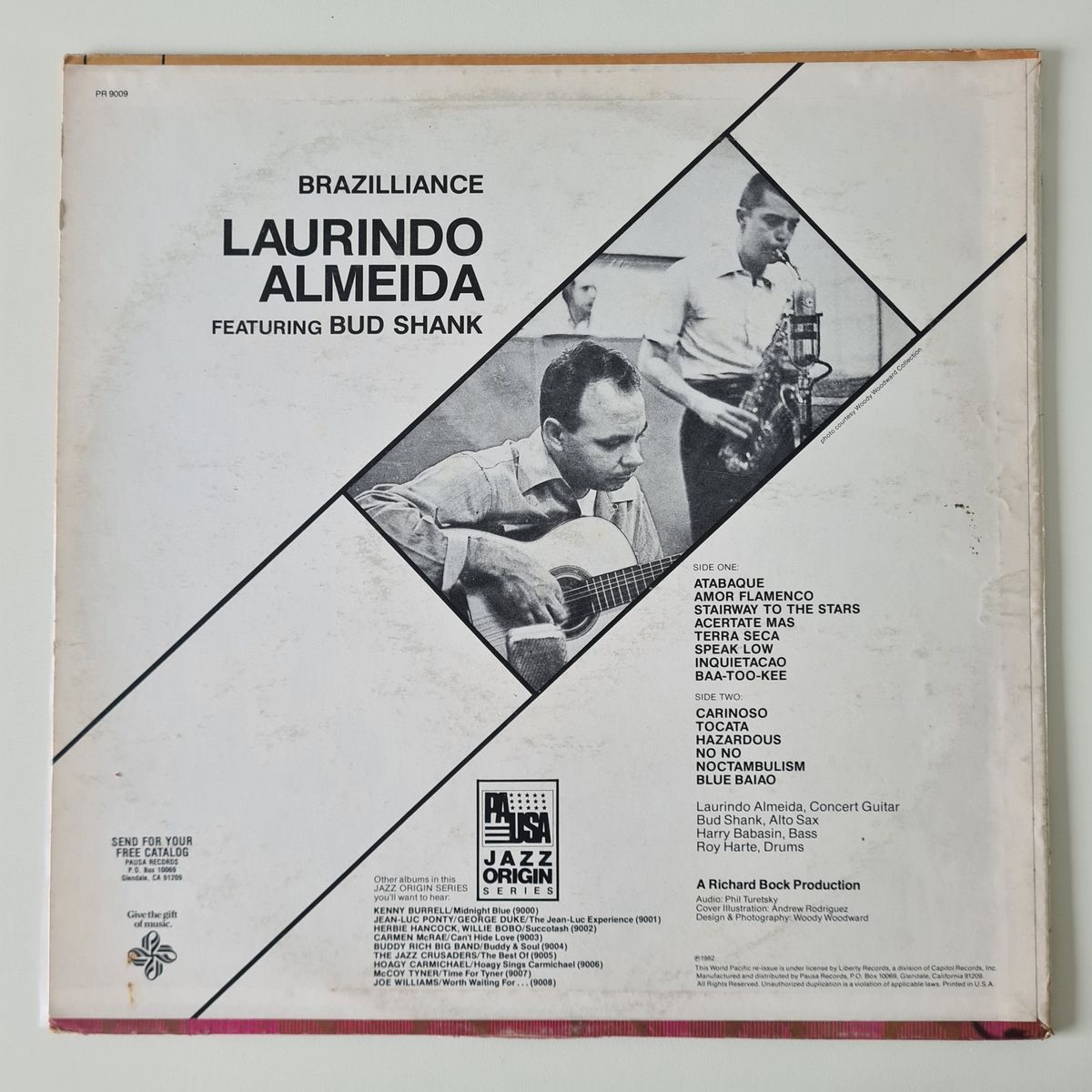 Laurindo Almeida Featuring Bud Shank – Brazilliance - 1955 (1982 USA Pressing) - Vinyl Record LP 🇧🇷