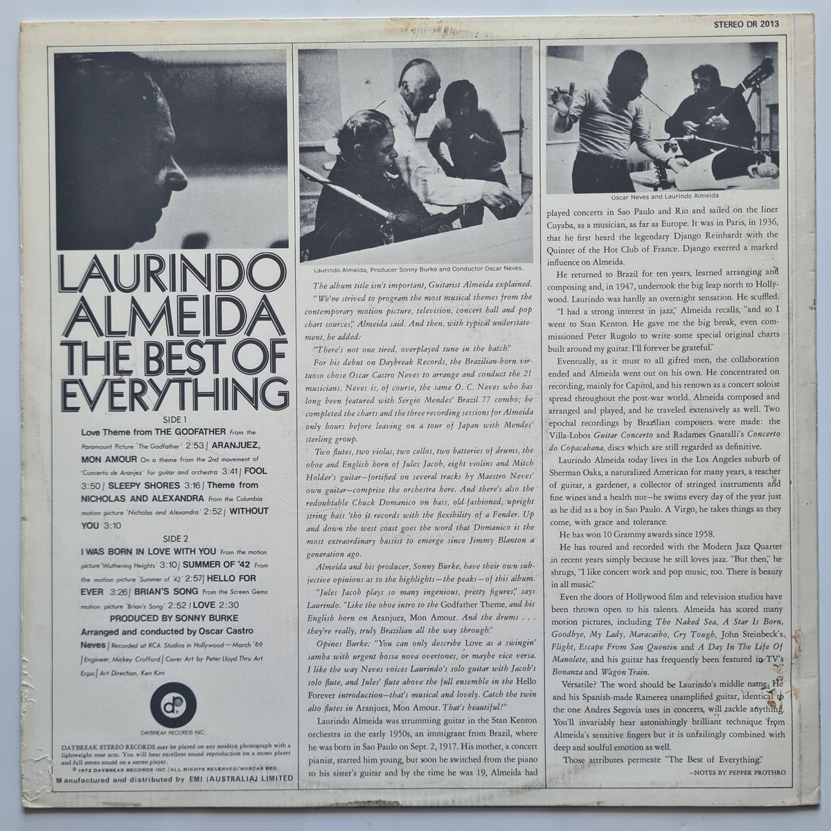 Laurindo Almeida – The Best Of Everything - 1972 - Vinyl Record LP 🇧🇷