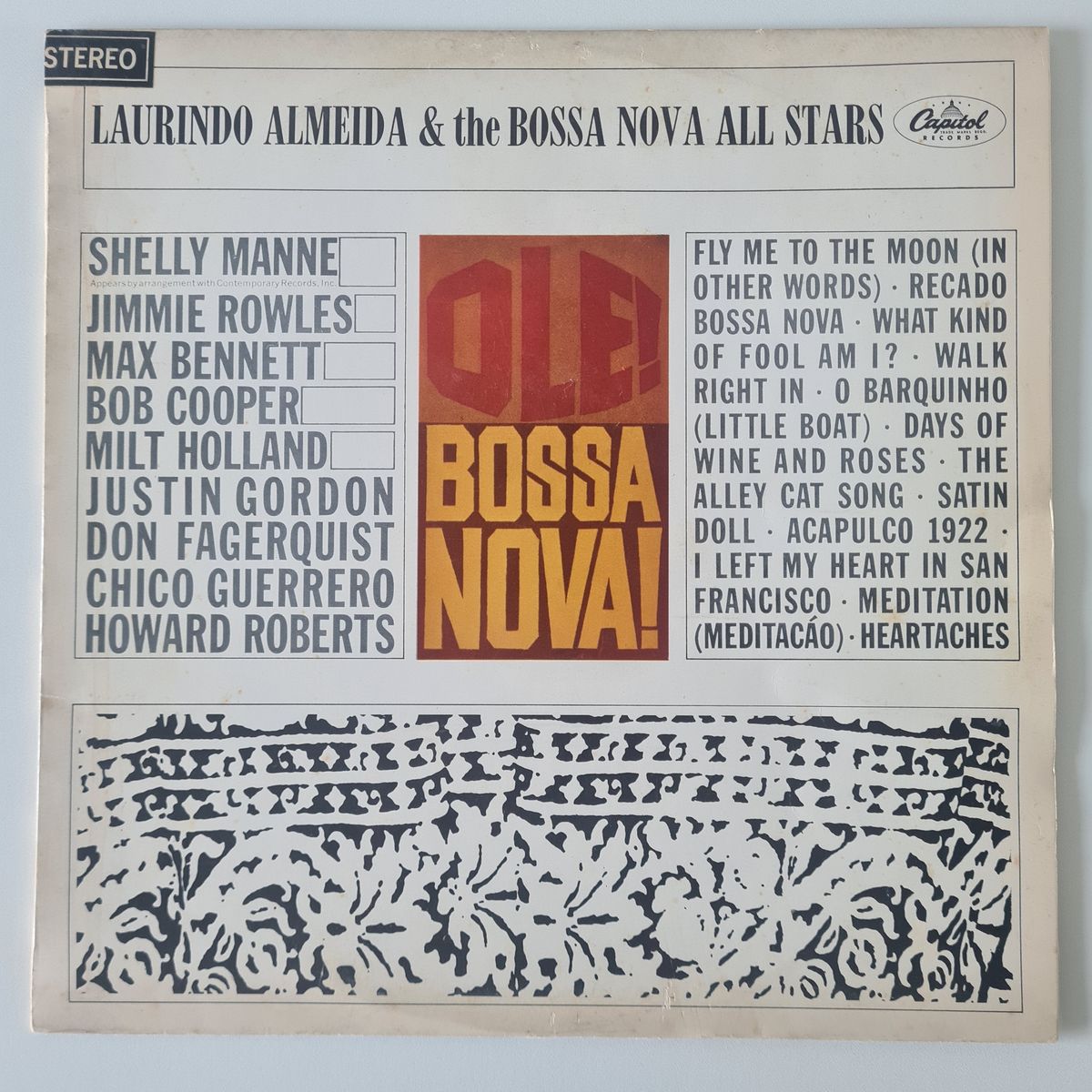 Laurindo Almeida & The Bossa Nova Allstars – Ole! Bossa Nova! - 1963 (New Zealand Pressing) - Vinyl Record LP