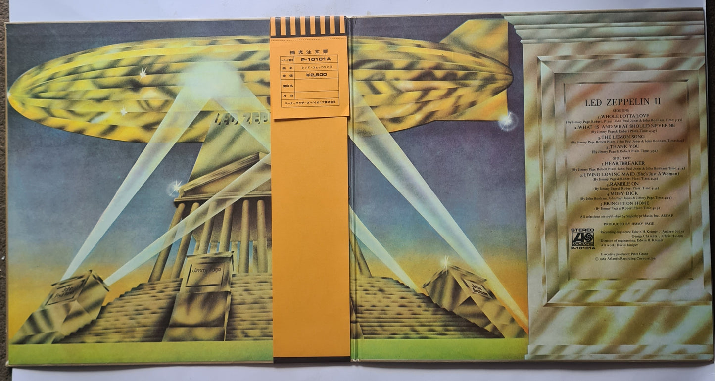 Led Zeppelin – Led Zeppelin 2 - 1969 (1976 Gatefold Japanese Pressing) - near mint Vinyl Record LP - Sound Hound Records