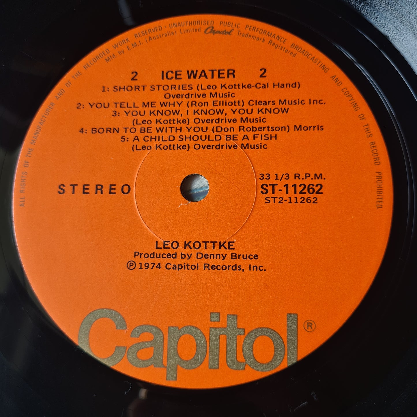 Leo Kottke – Ice Water - 1974 - Vinyl Record LP - Sound Hound Records