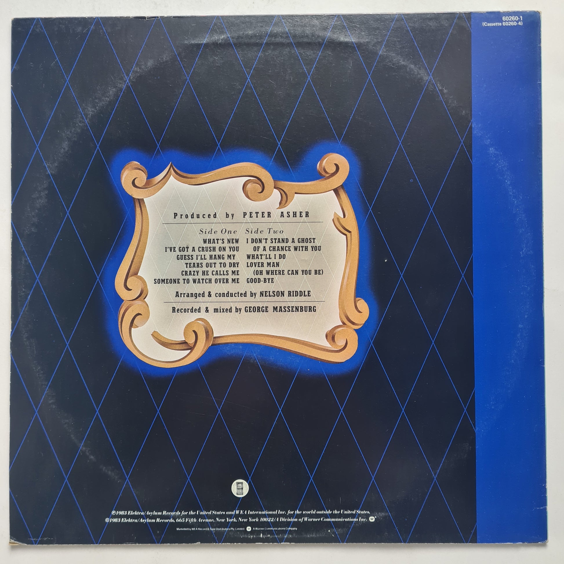 Linda Ronstadt With Nelson Riddle & His Orchestra* - What's New - 1983 - Vinyl Record (Copy) - Sound Hound Records