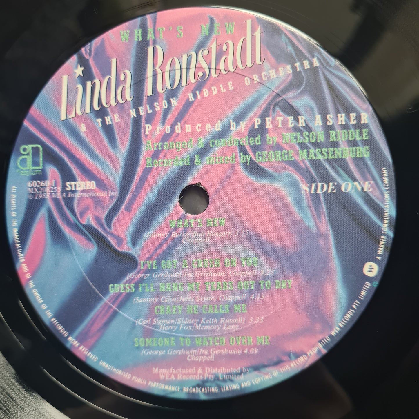 Linda Ronstadt With Nelson Riddle & His Orchestra* - What's New - 1983 - Vinyl Record (Copy) - Sound Hound Records