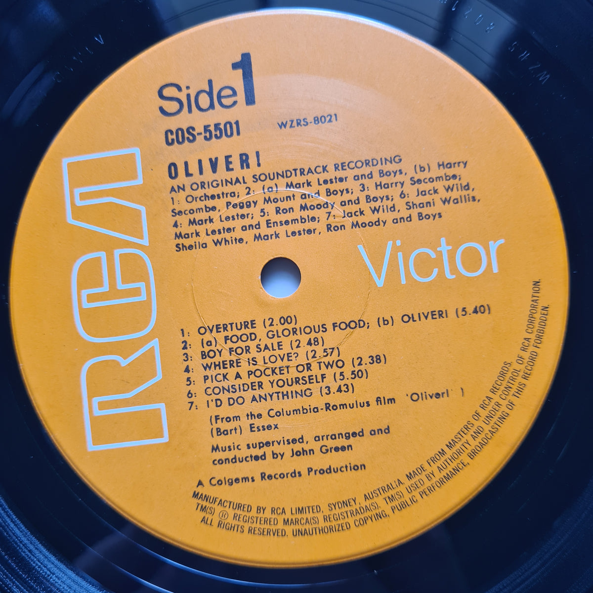 Lionel Bart – Oliver! (Original Soundtrack Recording) - 1968 - Vinyl Record LP - Sound Hound Records