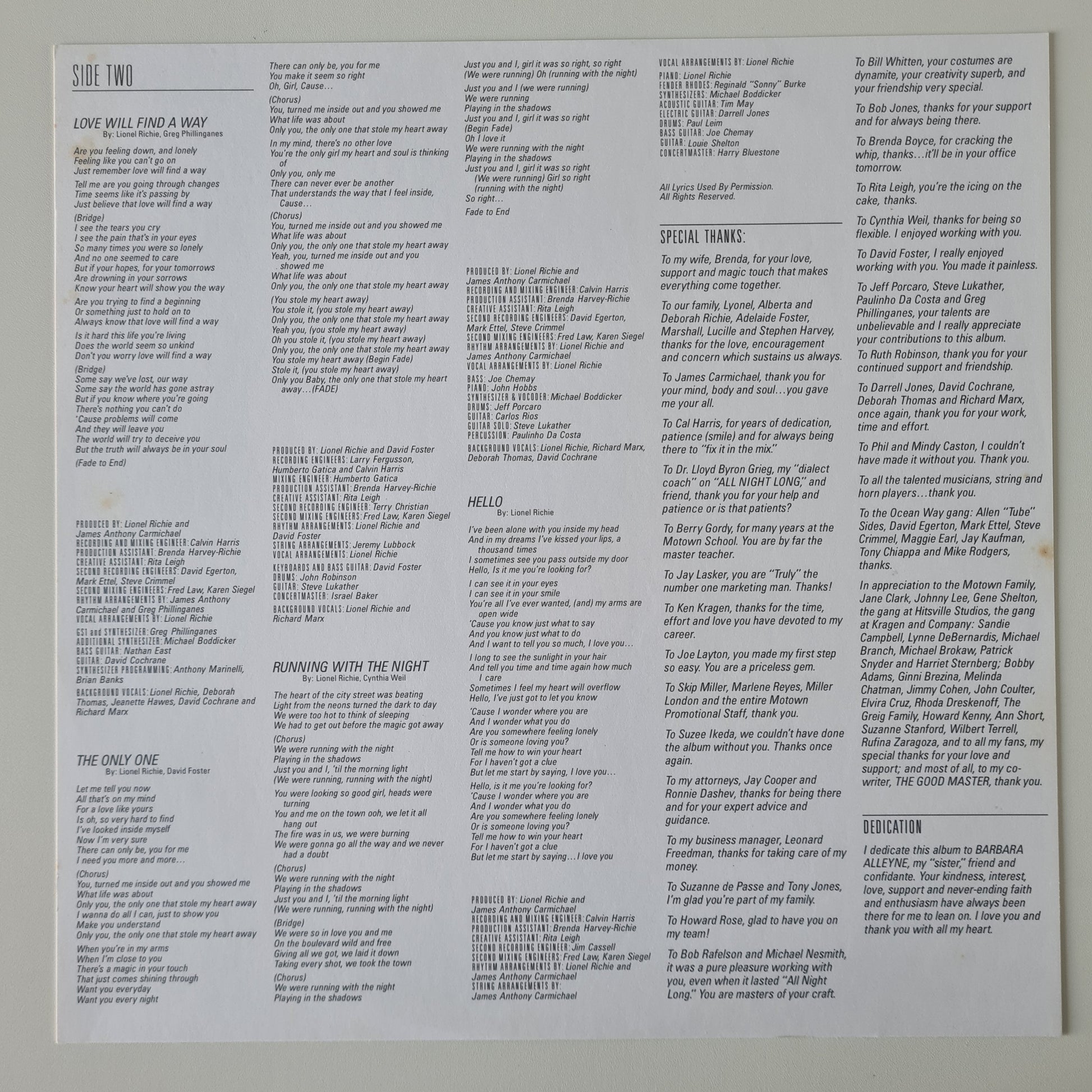 Lionel Richie – Can't Slow Down - 1983 (Gatefold) - Vinyl Record LP - Sound Hound Records