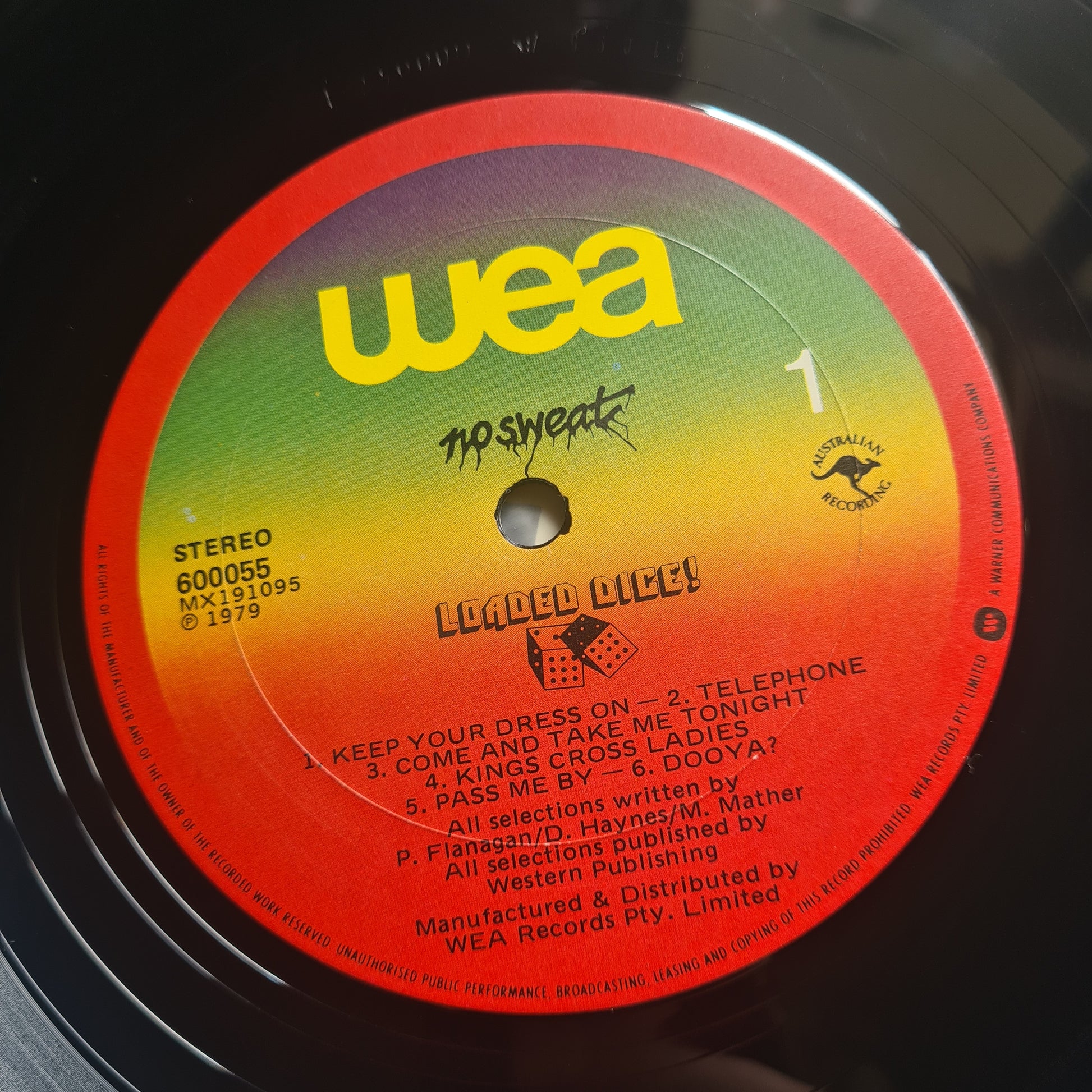 Loaded Dice – No Sweat - 1979 - Vinyl Record LP (near mint) - Sound Hound Records
