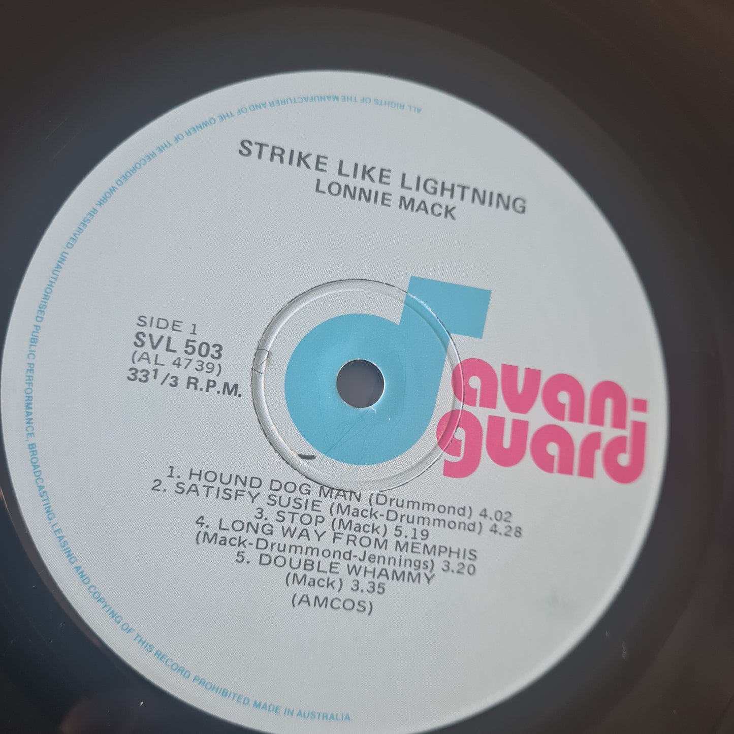 Lonnie Mack & Stevie Ray Vaughan – Strike Like Lightning - 1985 - Vinyl Record LP - Sound Hound Records