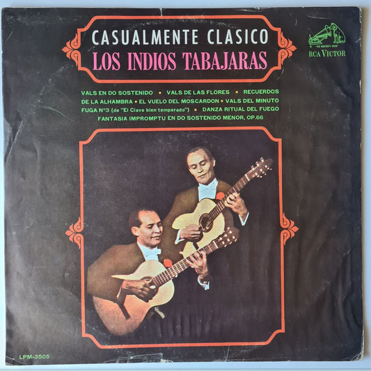 Los Indios Tabajaras – Casualmente Clasico - 1966 (MONO Chile Pressing) - Vinyl Record LP 🇧🇷