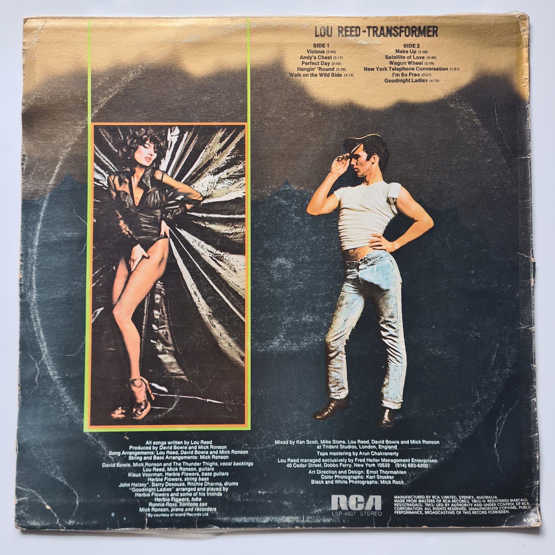 Lou Reed – Transformer - 1972 (1973 First Australian Pressing) - Vinyl Record LP - Sound Hound Records