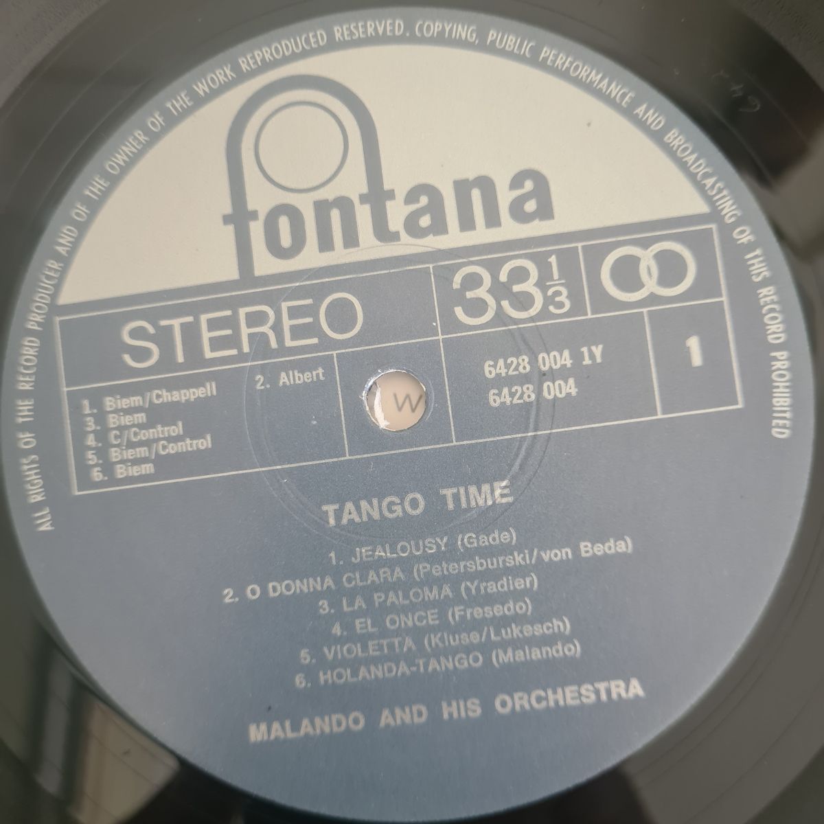 Malando And His Orchestra – Tango Time - Vinyl Record LP
