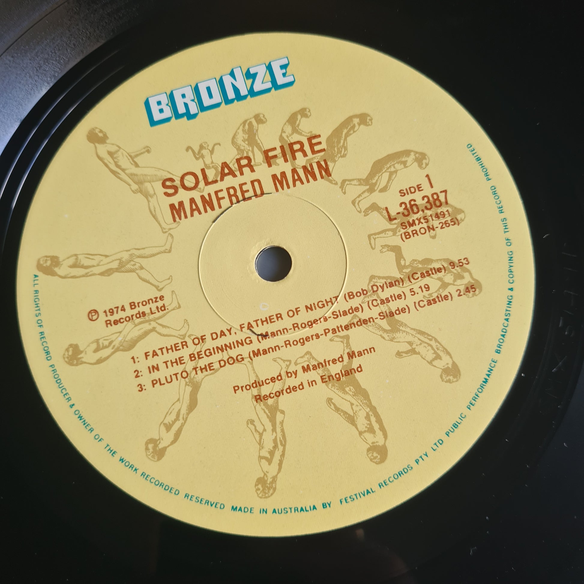 Manfred Mann's Earth Band – Solar Fire - 1973 (1977 Australian press) - Vinyl Record LP - Sound Hound Records