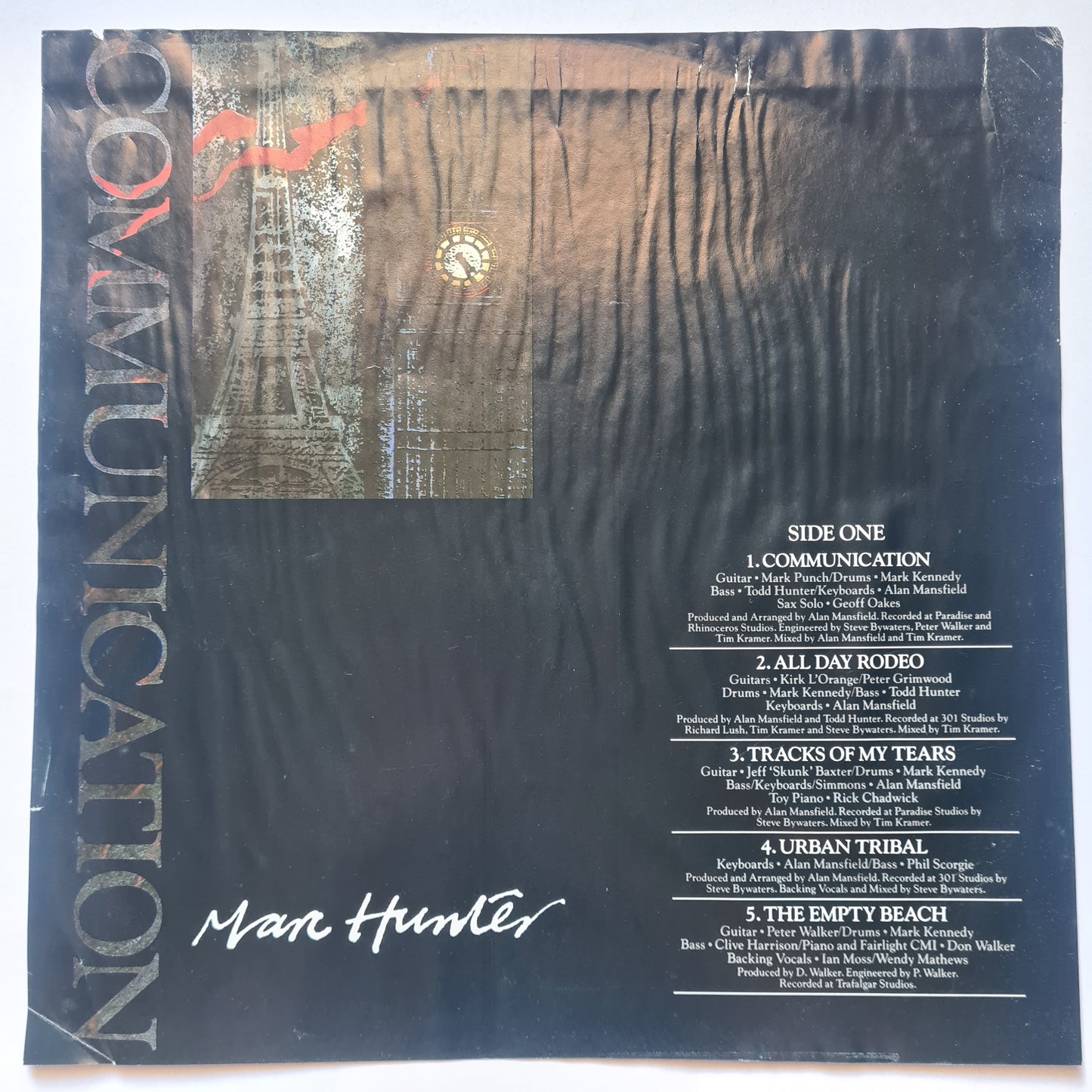 Marc Hunter (Dragon) – Communication - 1985 - Vinyl Record LP - Sound Hound Records