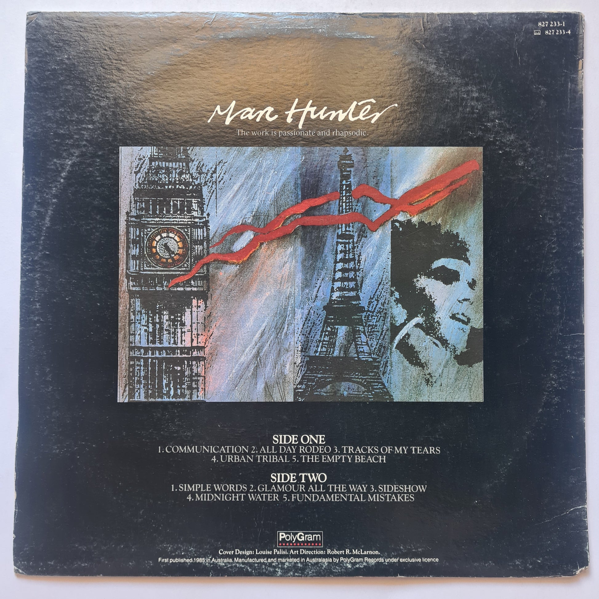 Marc Hunter (Dragon) – Communication - 1985 - Vinyl Record LP - Sound Hound Records