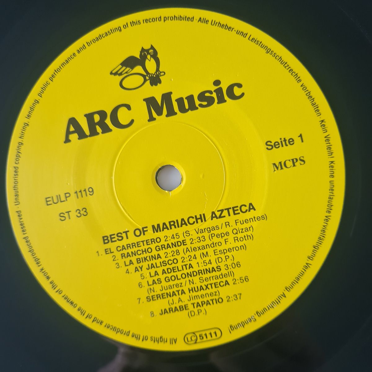Mariachi Azteca – Best Of Mariachi Azteca - (Unknown Year- UK & Europe Pressing) - Vinyl Record LP