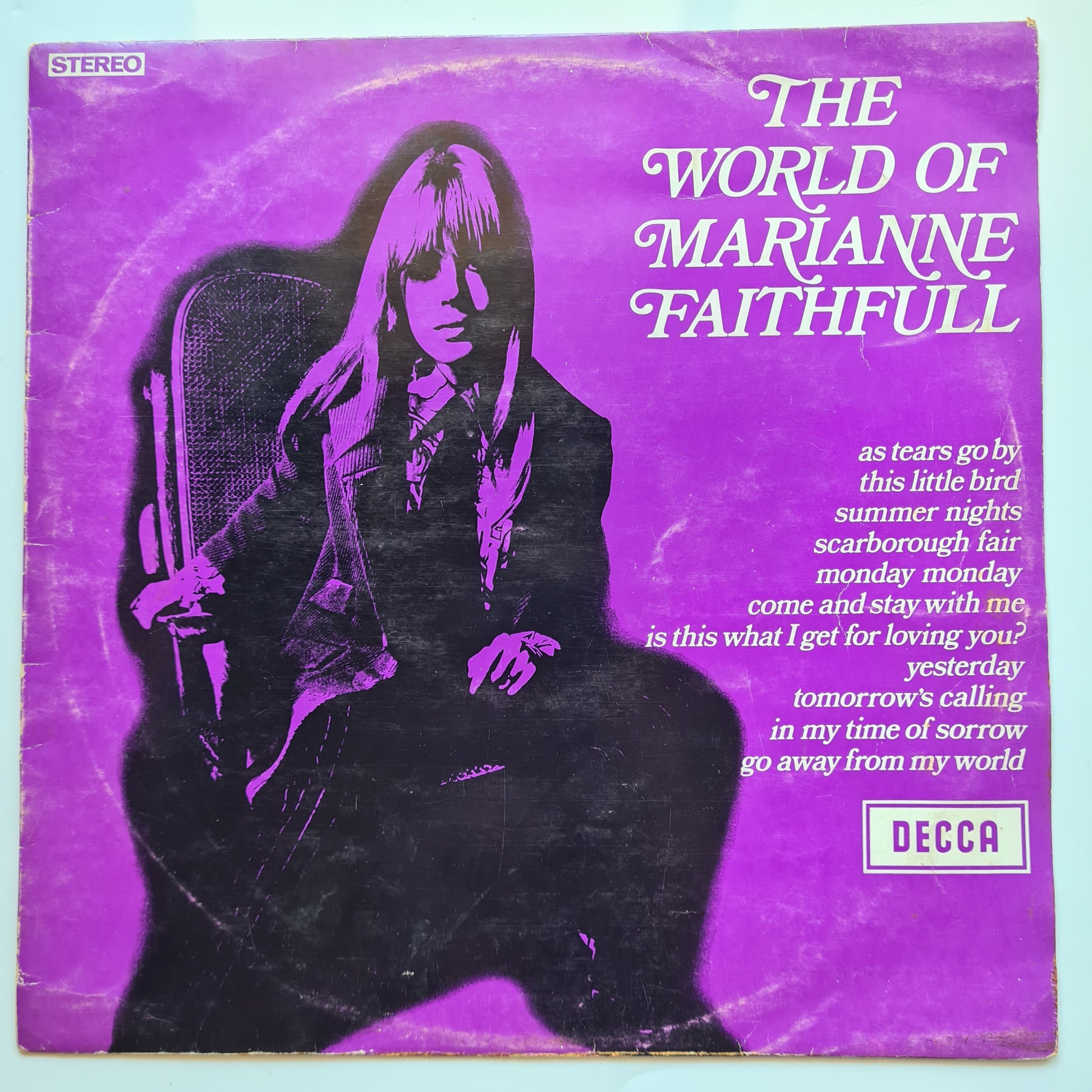 Marianne Faithfull – The World Of Marianne Faithfull - 1969 - Vinyl Record LP - Sound Hound Records