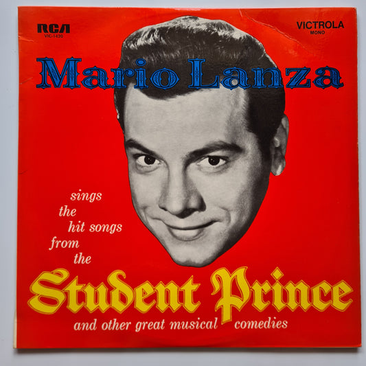 Mario Lanza – Sings The Hit Songs From The Student Prince And Other Great Musical Comedies - 1954 - Vinyl Record LP - Sound Hound Records