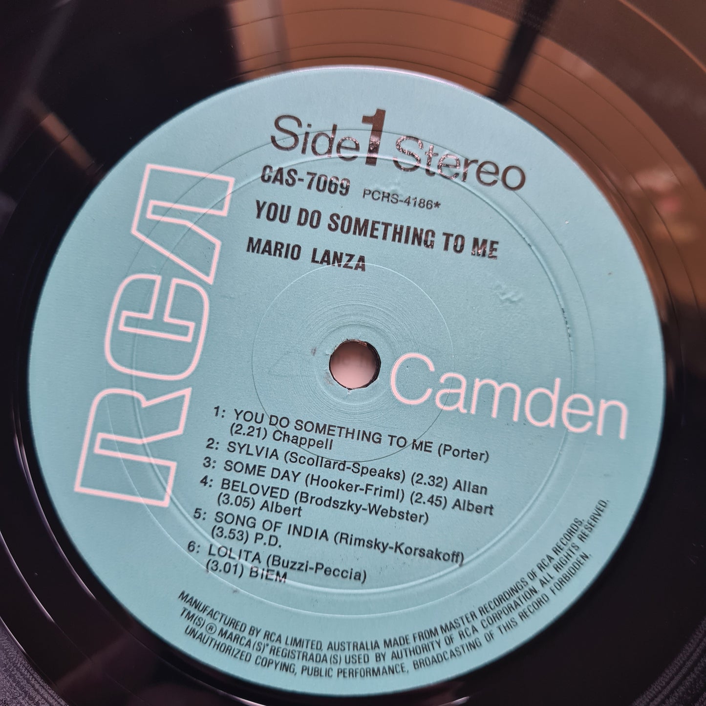 Mario Lanza – You Do Something To Me - 1958 (60's Australian reissue)- Vinyl Record LP - Sound Hound Records