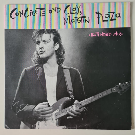 Martin Plaza (Mental As Anything) – Concrete & Clay - 1986 - Vinyl Record 12" Maxi Single - Sound Hound Records