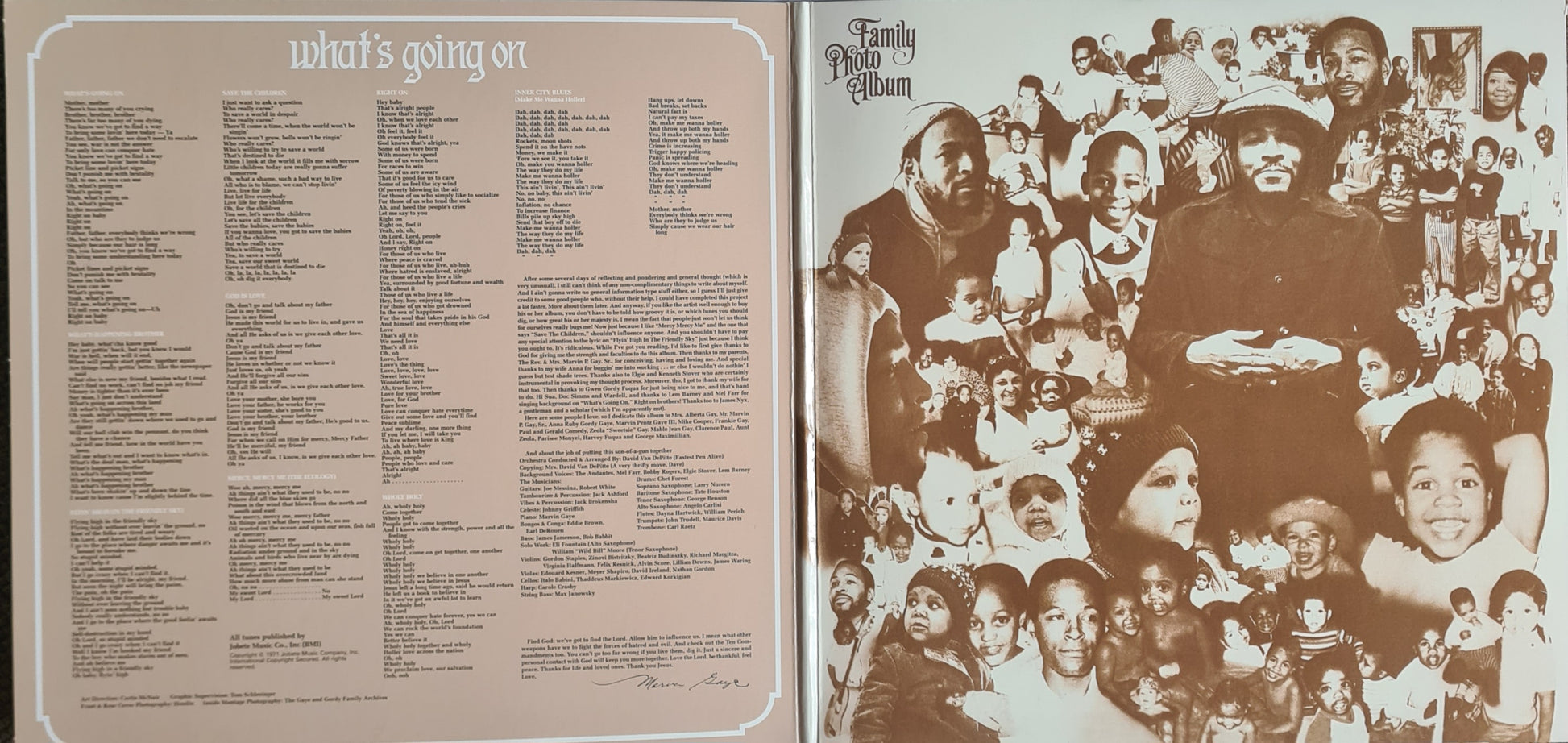 Marvin Gaye – What's Going On - 1971  (2008 USA Gatefold Pressing) - Vinyl Record LP (near mint) - Sound Hound Records