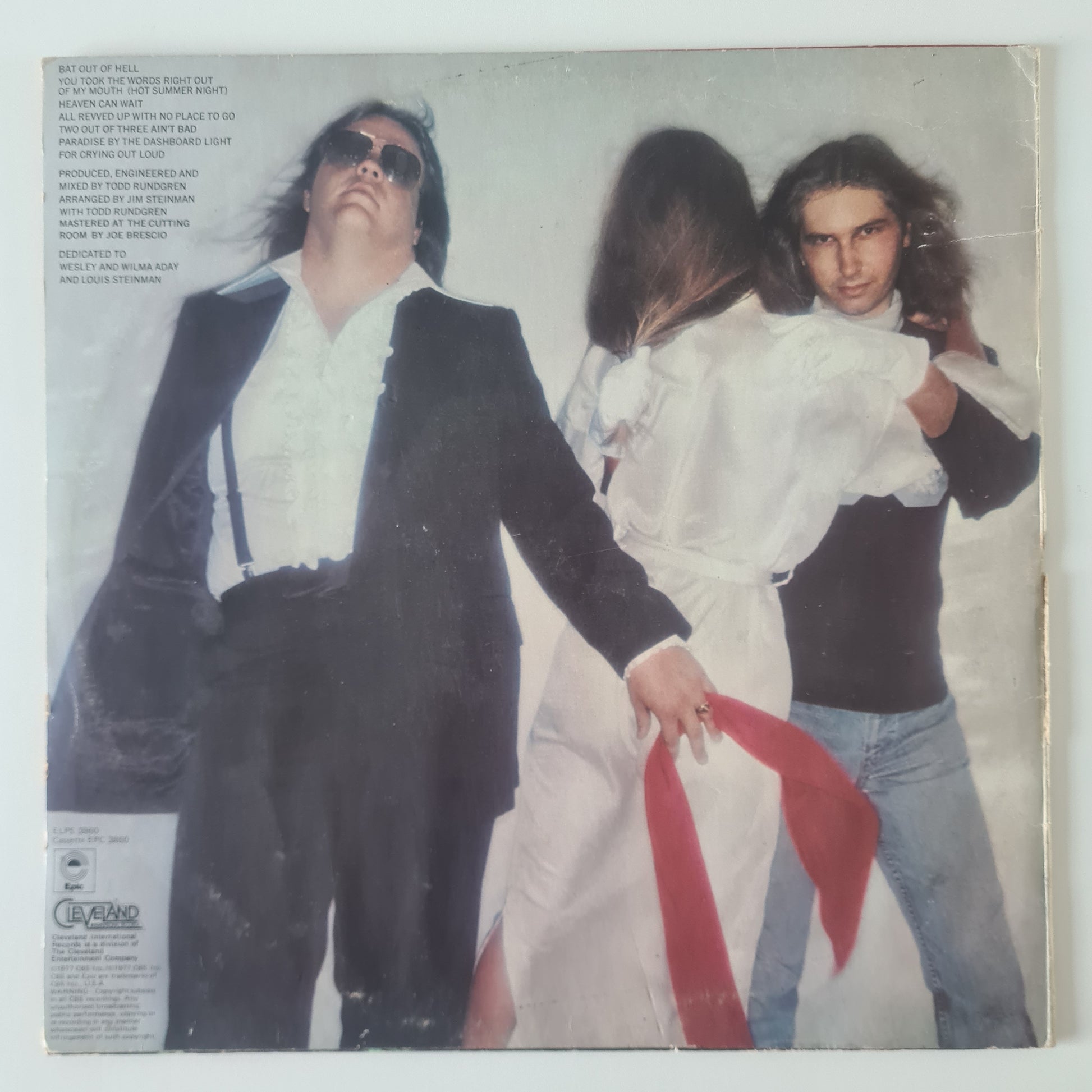 Meat Loaf – Bat Out Of Hell - 1977 (Australian Pressing) - Vinyl Record LP - Sound Hound Records