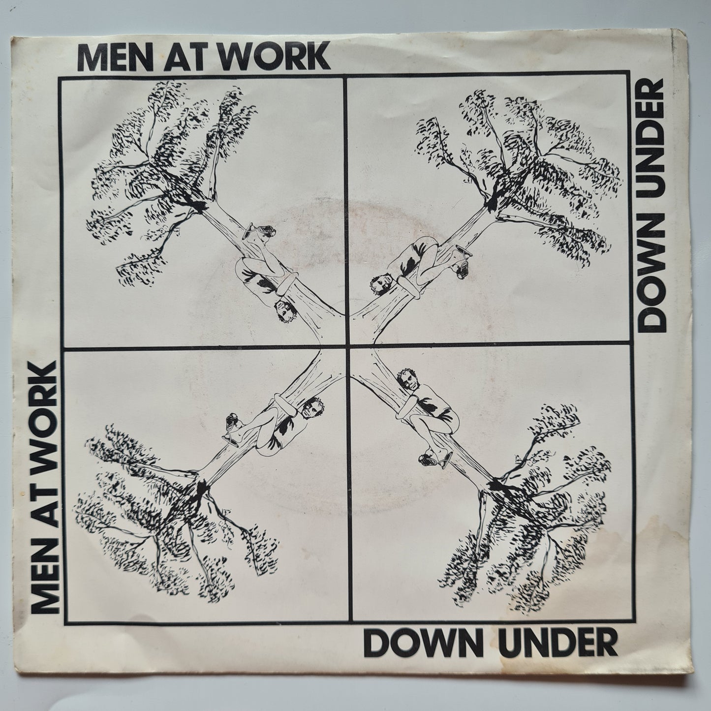 Men At Work - Down Under/Crazy - 1981 - Vinyl Record 7" Single - 45 RPM - Sound Hound Records