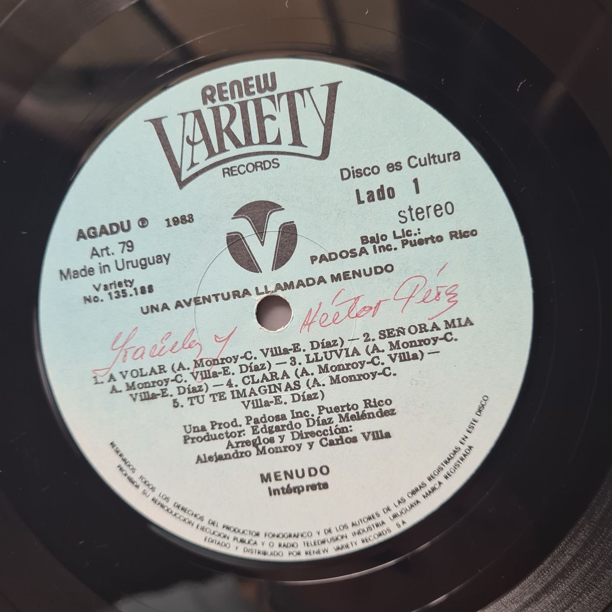 Menudo – Una Aventura Llamada - 1982 - Vinyl Record LP - Latin