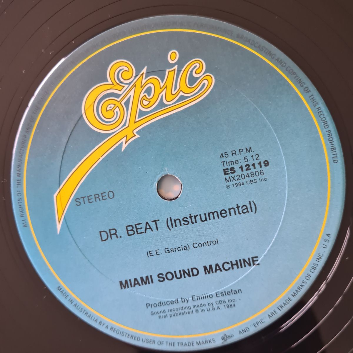 Miami Sound Machine – Dr. Beat (Extended Dance Remix) - 1984 - Vinyl Record 12" Maxi Single