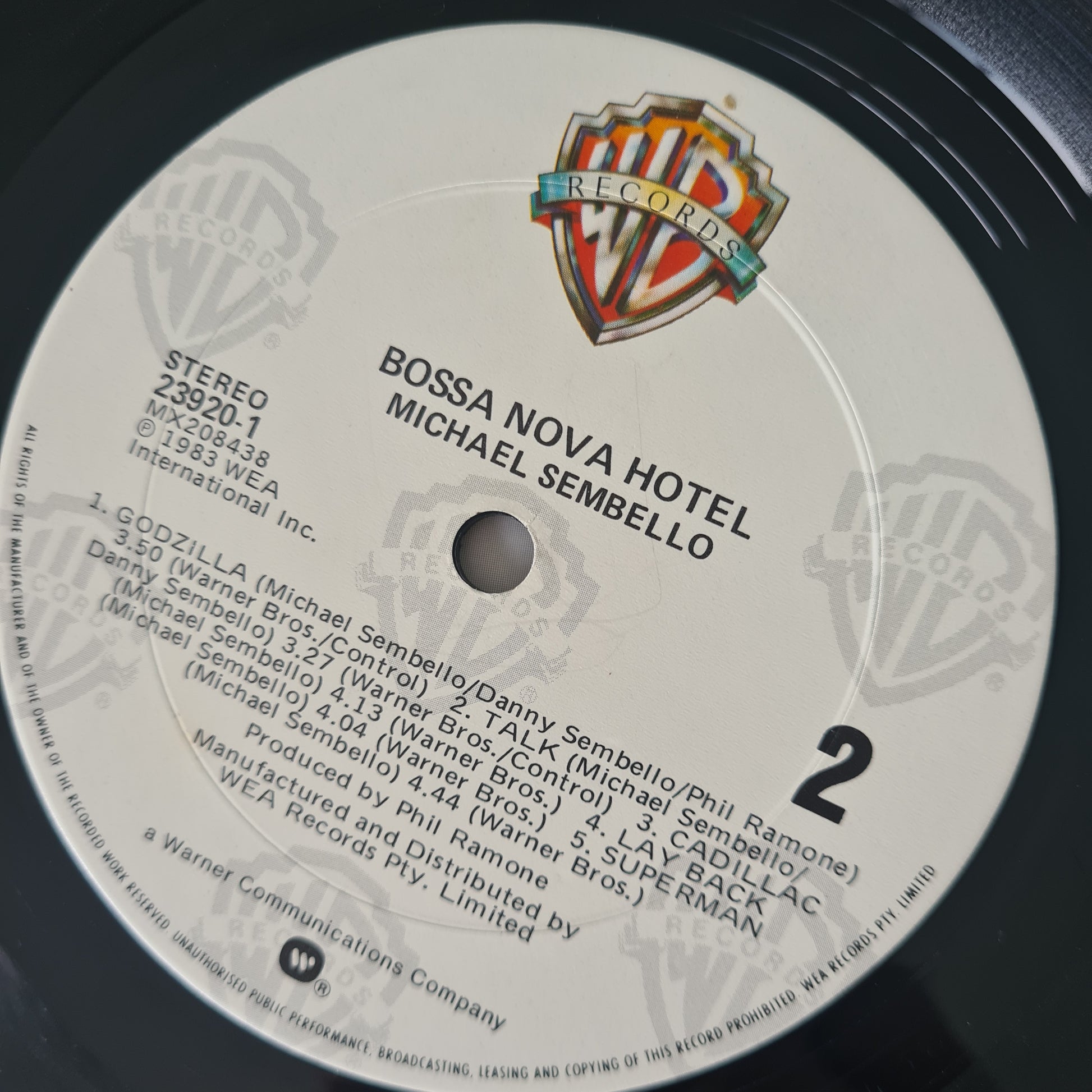 Michael Sembello – Bossa Nova Hotel - 1983 - Vinyl Record LP - Sound Hound Records