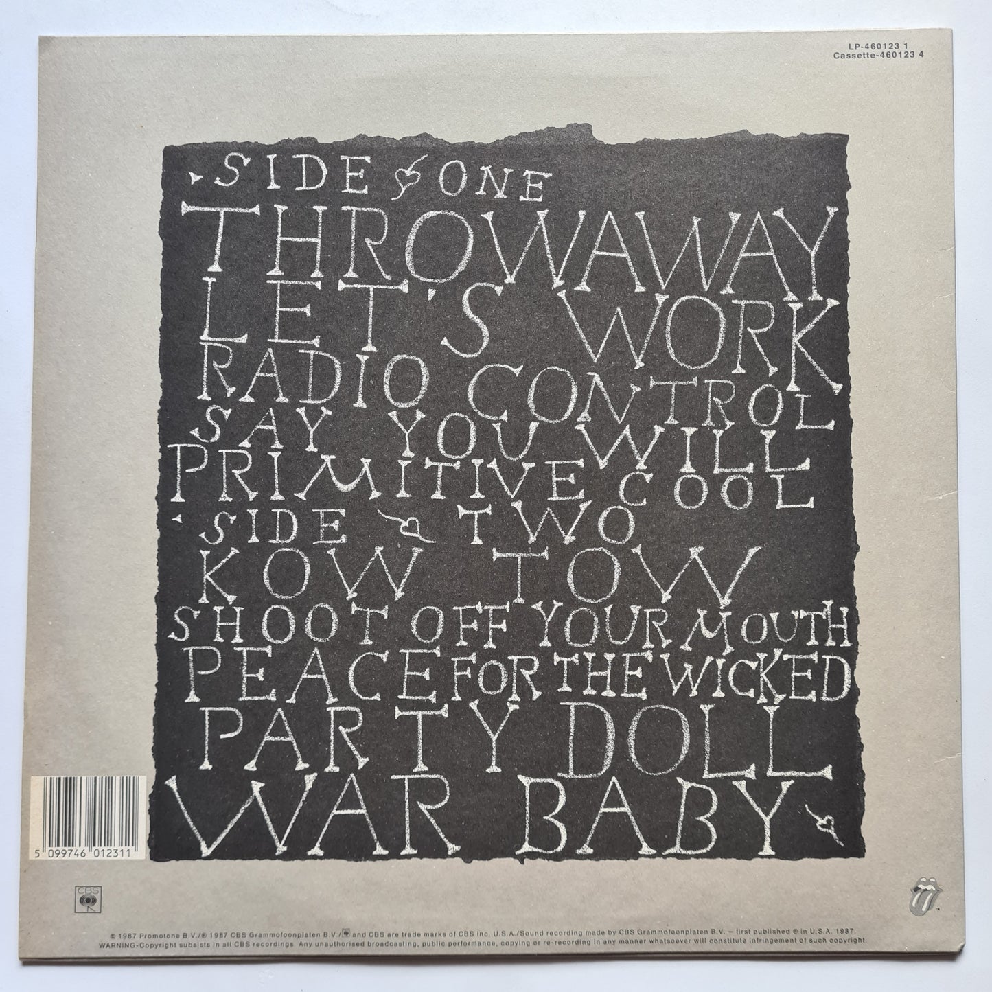 Mick Jagger – Primitive Cool - 1987 - Vinyl Record LP - Sound Hound Records