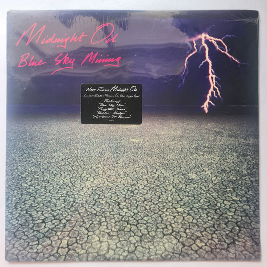 Midnight Oil – Blue Sky Mining - 1990 (USA Limited Edition Blue Vinyl Record LP) (Mint: Sealed never opened) - Sound Hound Records