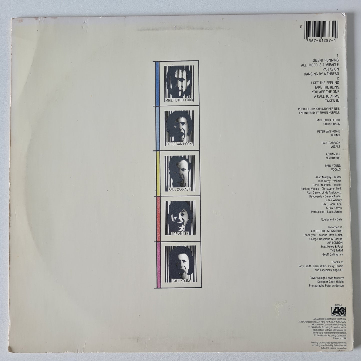 Mike + The Mechanics – Mike + The Mechanics - 1985 - Vinyl Record LP - Sound Hound Records