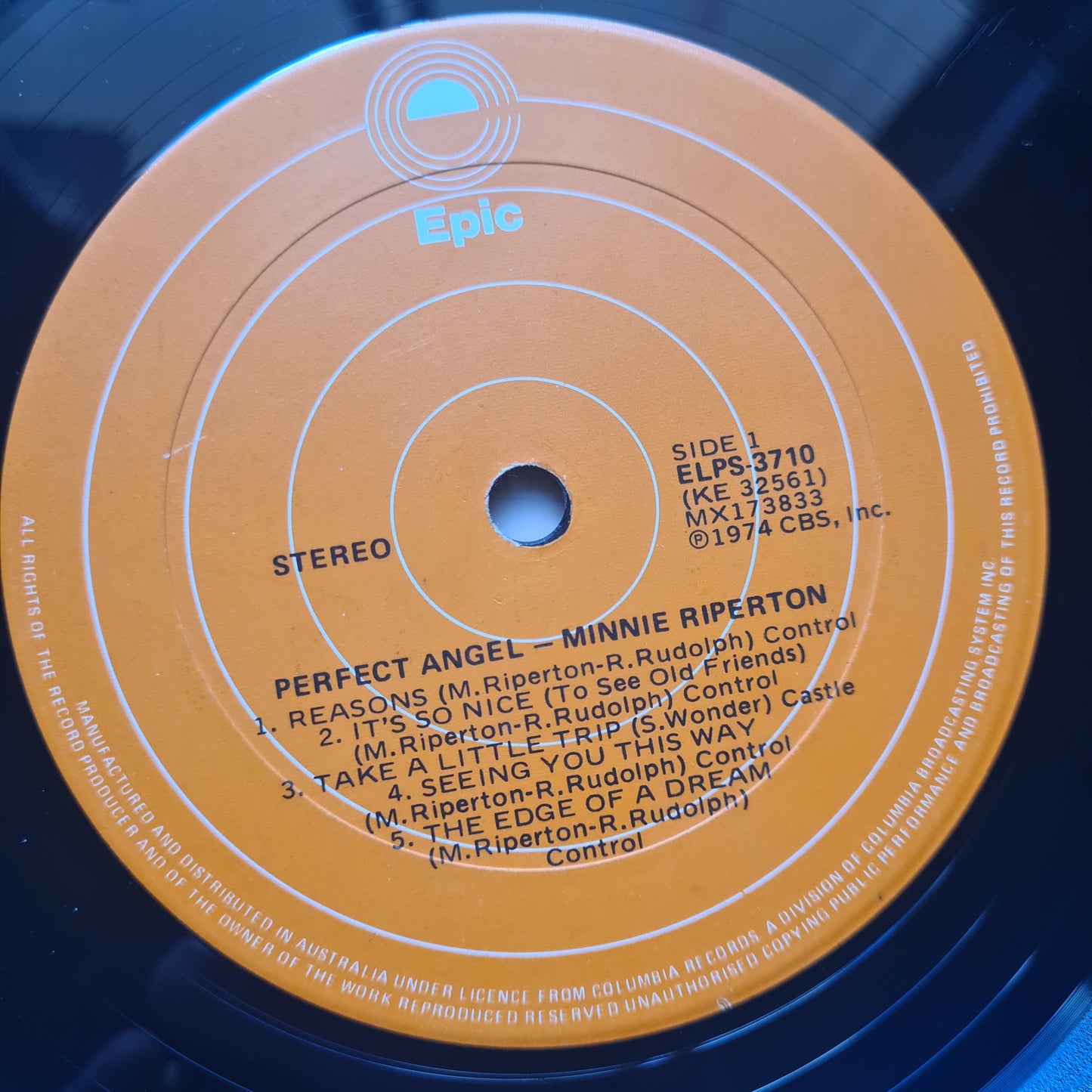 Minnie Riperton – Perfect Angel - 1974 - Vinyl Record LP - Sound Hound Records